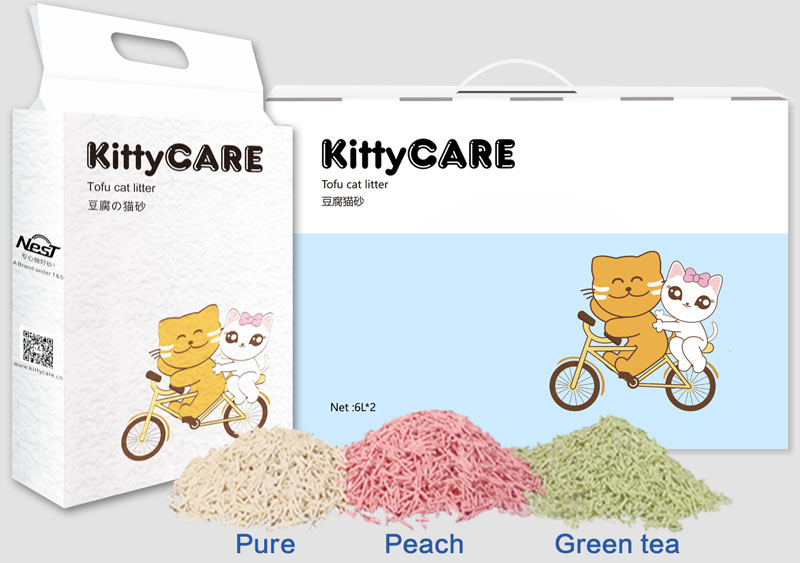 KittyCARE TOFU Cat Litter - Powered by TOPSORB Desiccant Co., Ltd